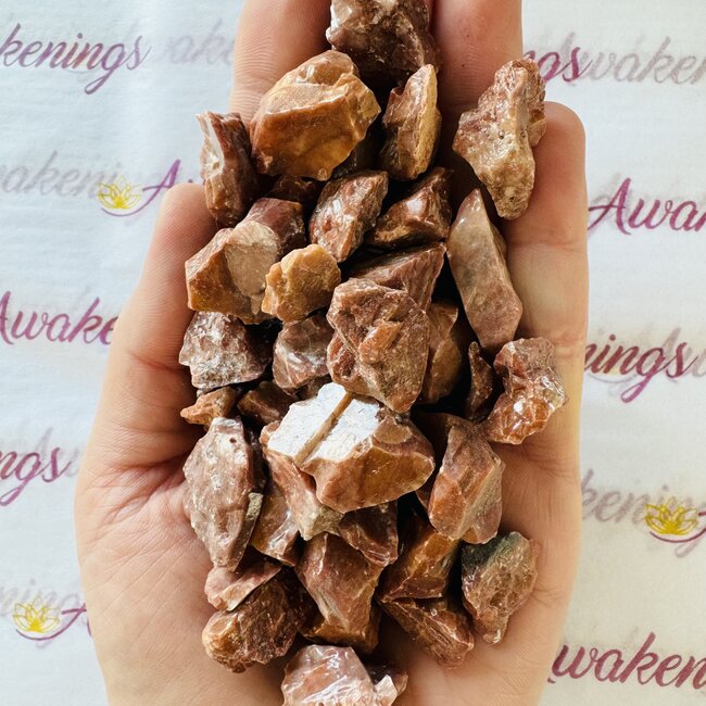 Red Calcite Small - Rough Raw Natural