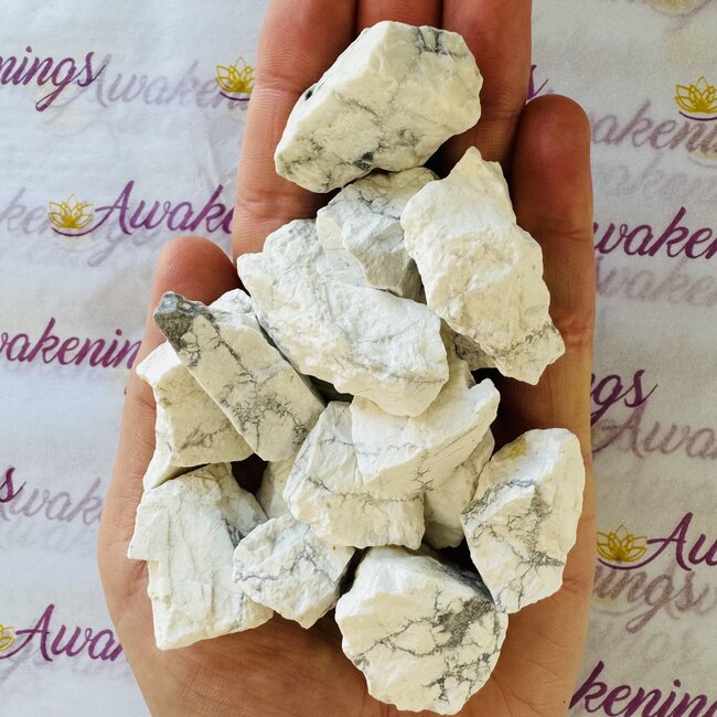 White Howlite (Magnesite) - Rough Raw Natural