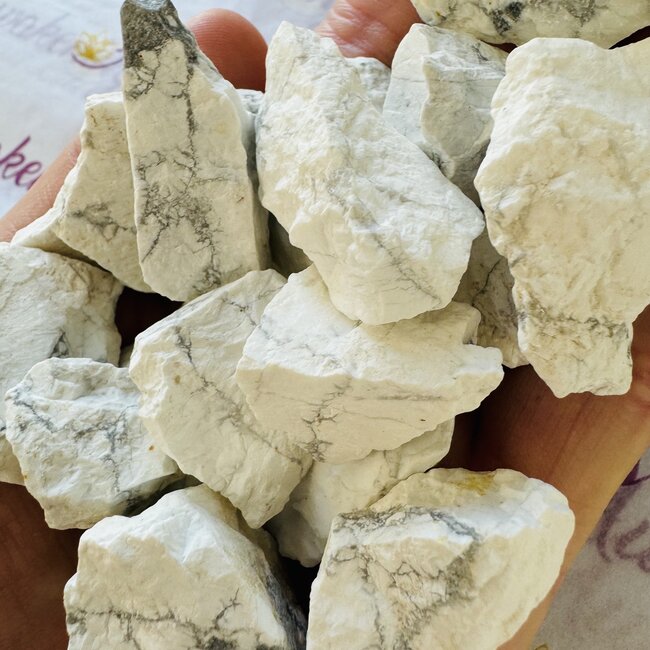 White Howlite (Magnesite) - Rough Raw Natural