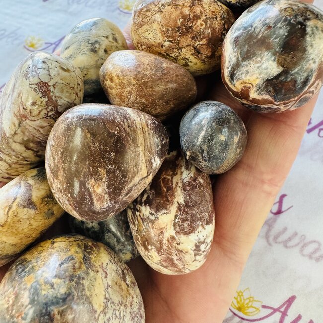 Pink Batik Jasper- Tumbled