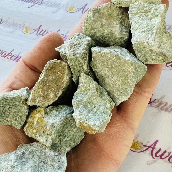 Green Lava Stone - Rough Raw Natural