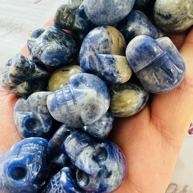 Sodalite Skulls - Mini