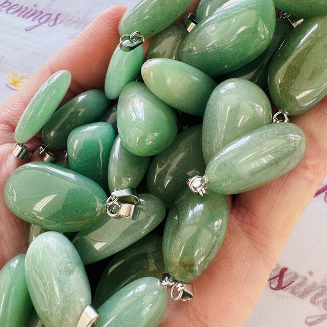 Green Aventurine Pendants - Tumbled