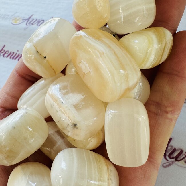 Zebra Calcite - Tumbled