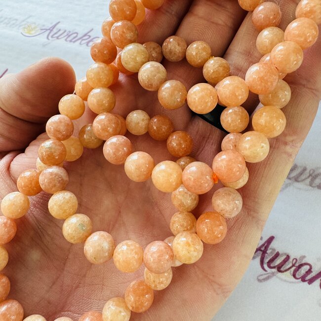 Peach Calcite Bracelets - 8mm