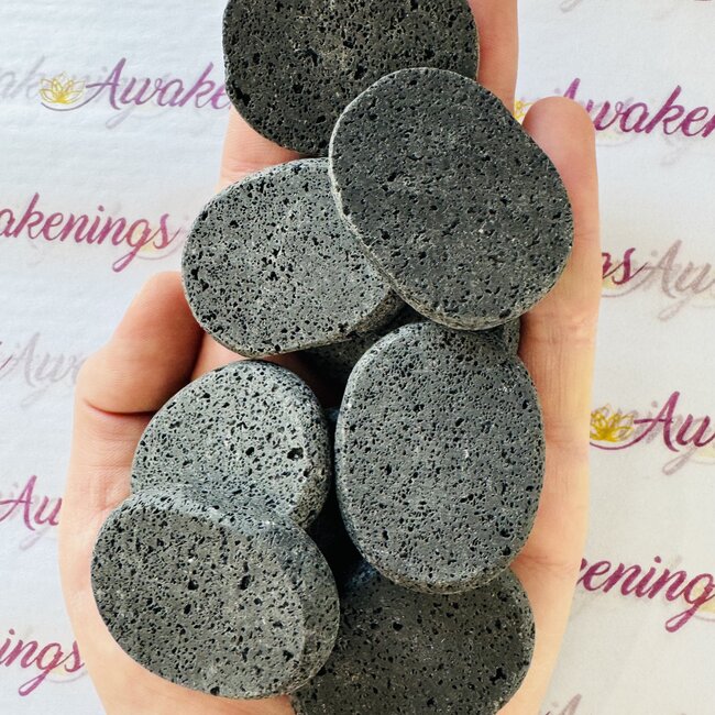 Lava Stone Oval Flats - Medium