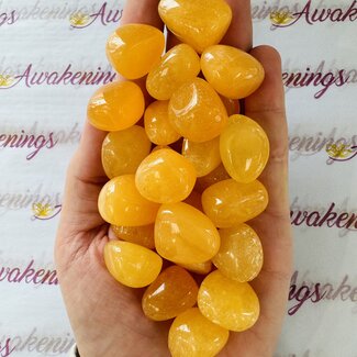 Fishtail (Golden) Selenite (Satin Spar Gypsum) - Tumbled