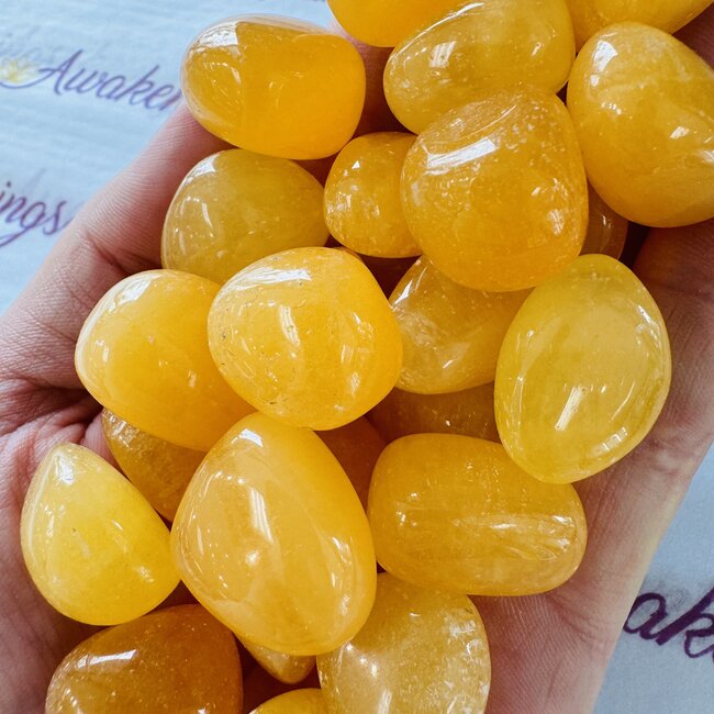 Fishtail (Golden) Selenite - Tumbled