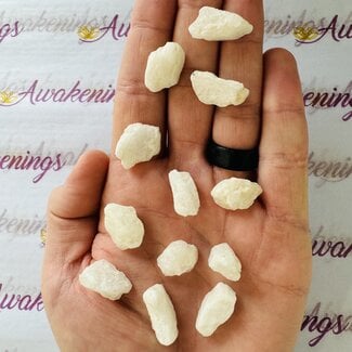 White Phenakite - Rough Raw Natural