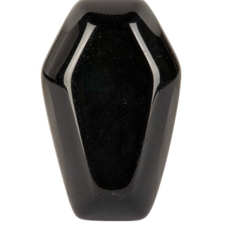 Black Obsidian Coffins - Carving Cabochon