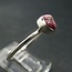 Bixbite (Red Beryl) Rings - Size 8 Rough Bezel Set - Sterling Silver Raw Natural 1.91 grams