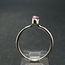 Bixbite (Red Beryl) Rings - Size 8 Rough Bezel Set - Sterling Silver Raw Natural 1.91 grams
