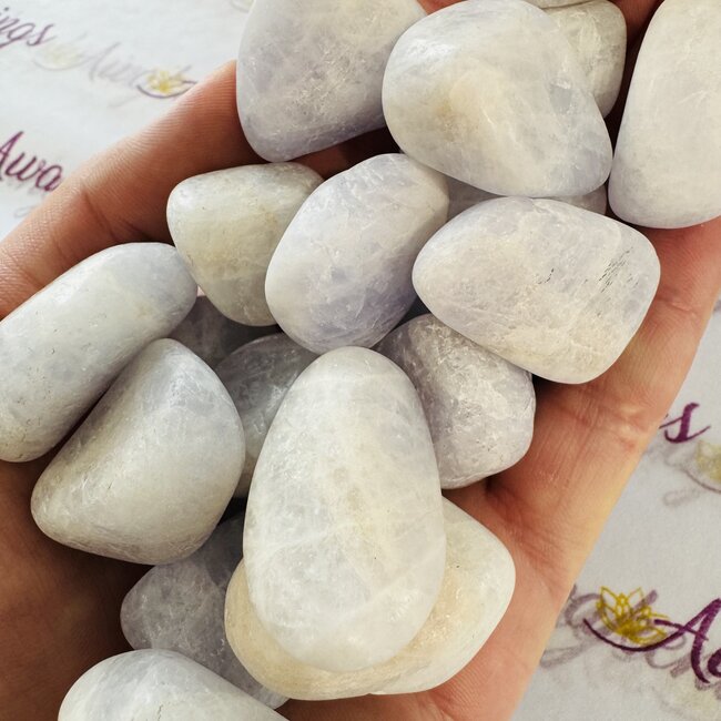 Lilac Purple Amblygonite - Tumbled