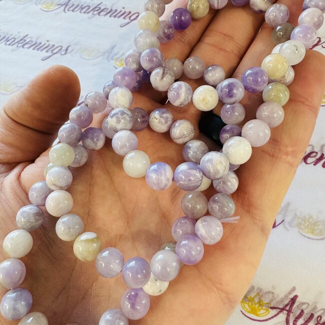 Purple Lavender Jade Bracelets - 8mm