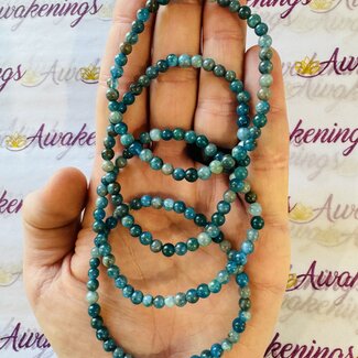 Blue Apatite Bracelets - 4mm Mini