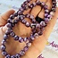 Purple Lepidolite with Mica (Muscovite) Bracelets - 8-9mm High Flash