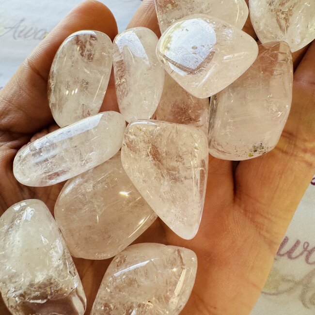 Pink Danburite - Tumbled XXL