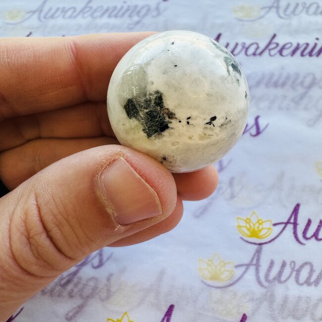 Rainbow Moonstone Spheres Orbs - 30-35mm