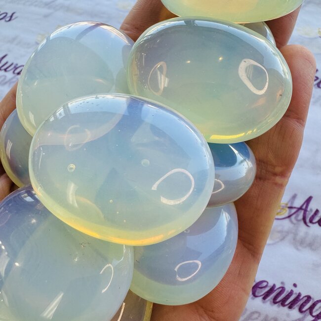 Opalite Palm Pillow Pocket Stone