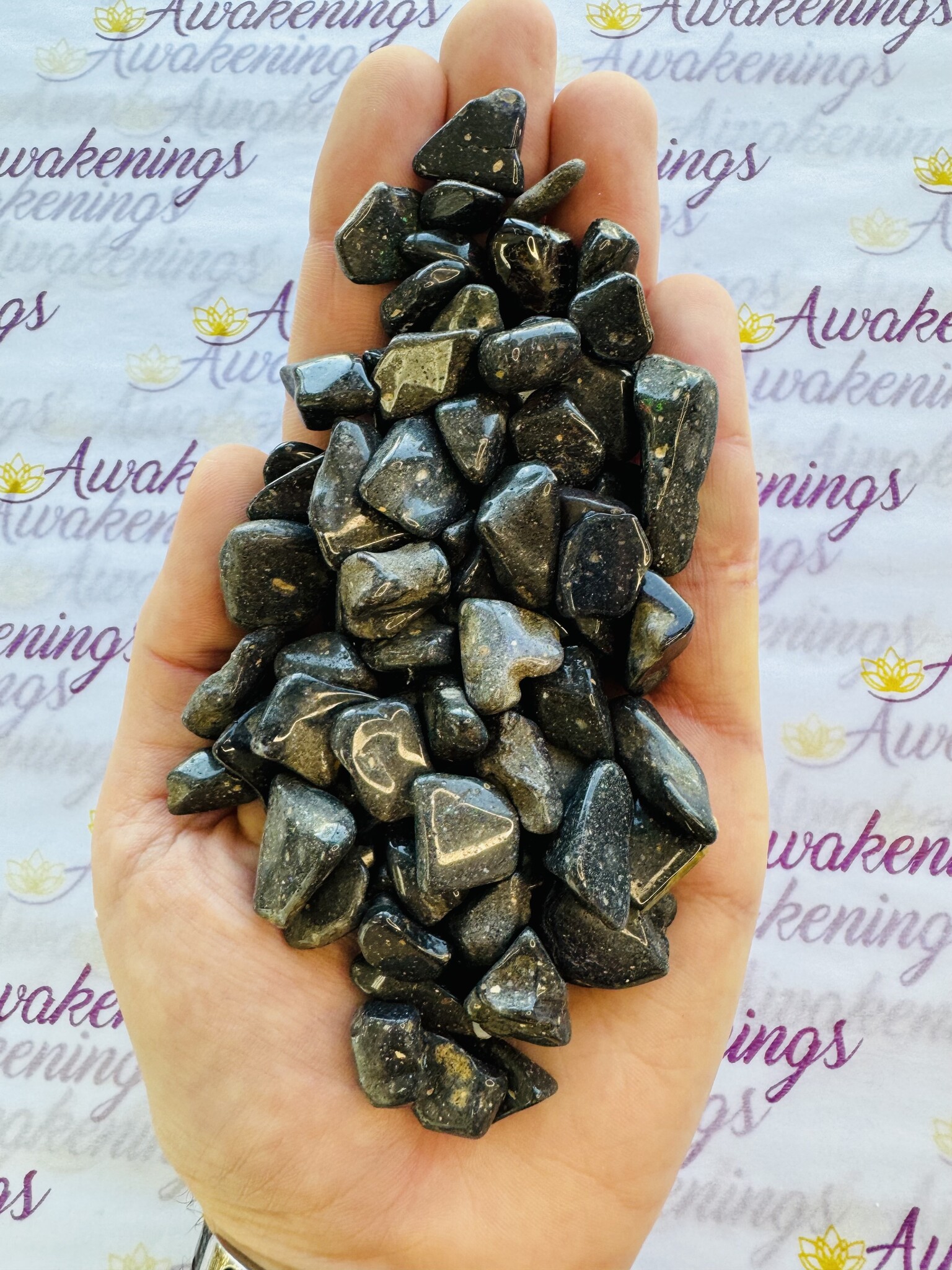 Honduras Black Opal - Tumbled - Awakenings