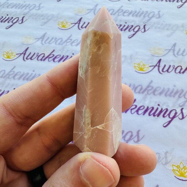 Pink Opal Tower Point Generator - Small (2-3")