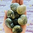 Green Hair Jasper Puffy Hearts