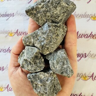Black Labradorite (Larvakite) - Medium Rough Raw Natural