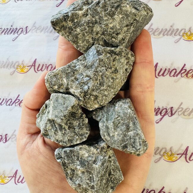Black Labradorite (Larvakite) - Medium Rough Raw Natural
