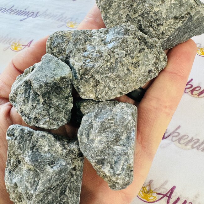 Black Labradorite (Larvakite) - Medium Rough Raw Natural