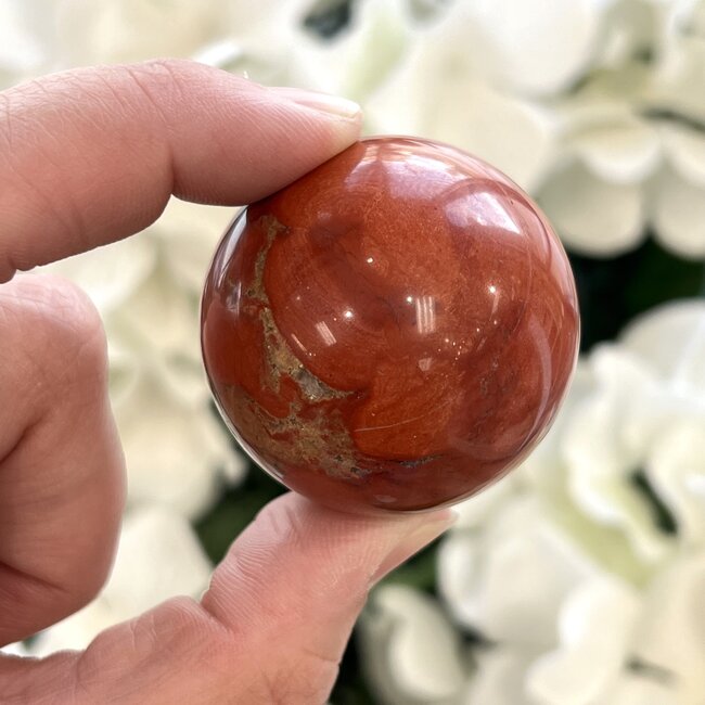 Red Jasper Sphere Orb - 40mm