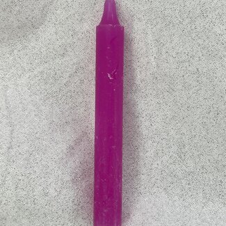 Mini Magic Magick Ritual Spell Chime Candles - Dark Fuchsia Pink 4-5" - Luck Emotional Healing Friendship Self Care