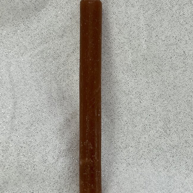 Mini Magic Magick Ritual Spell Chime Candles - Amber Light Brown  4" - Gaia Earth Stability Grounding