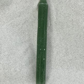 Mini Magic Magick Ritual Spell Chime Candles - Dark Green 4" - Prosperity Growth Healing