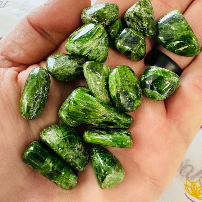 Chrome Diopside (AAA Grade) - Tumbled Smooth