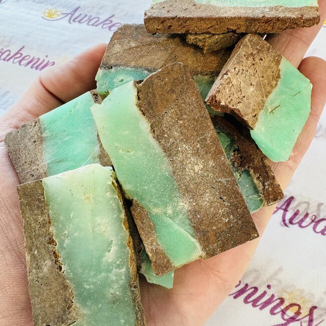 Chrysoprase Slab Slice Flat