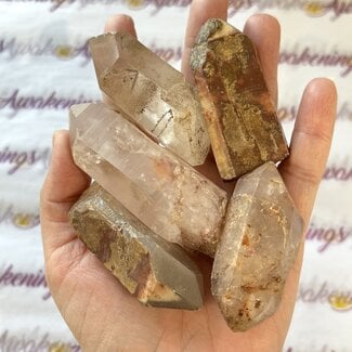 Lithium Quartz Points - Large Rough Raw Natural