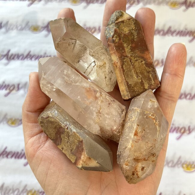 Lithium Quartz Points - Large Rough Raw Natural