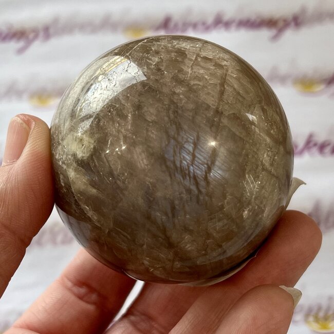 Sunstone with Moonstone Inclusion Sphere Orb-60mm