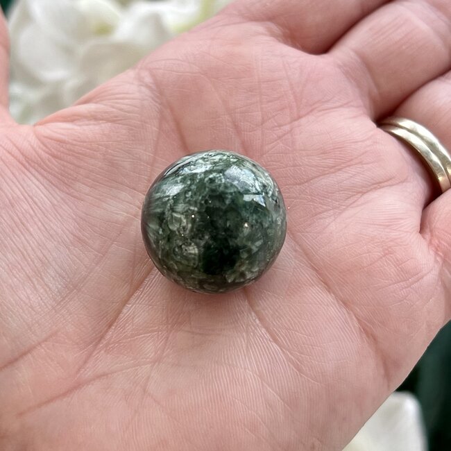 Seraphinite Sphere Orb-25mm