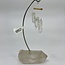 Clear Quartz Points on Clear Quartz Point Desk Chimes - 5.5" Home Decor Rough Raw Natural