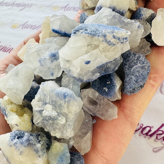 Dumortierite in Quartz - Rough Raw Natural