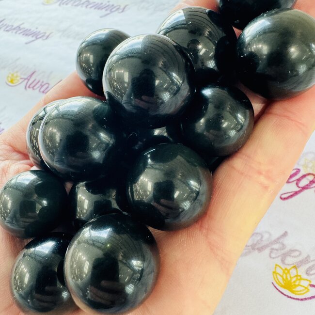 Rainbow Obsidian Sphere Orb - 15-25mm