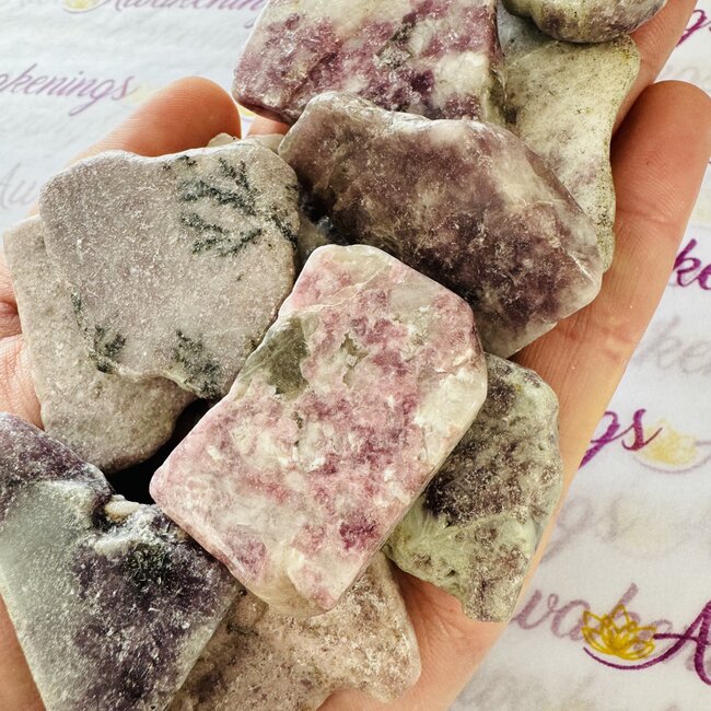 Lepidolite & Mica (Muscovite) Slice - Small Slab Flat