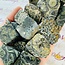 Crocodile (Kambaba) Jasper (Green Stromatolite) Slice - Mini Slab Flat