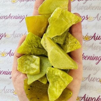 Serpentine (Lemon) Slice - Small Slab Flat