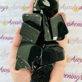 Green Sandstone (Goldstone) Sand Stone Slice - Small Slab Flat