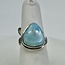 Larimar Ring - Size 6 - Sterling Silver Short Teardrop
