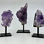 Amethyst Druzy on Pin-Medium Rough Raw Natural