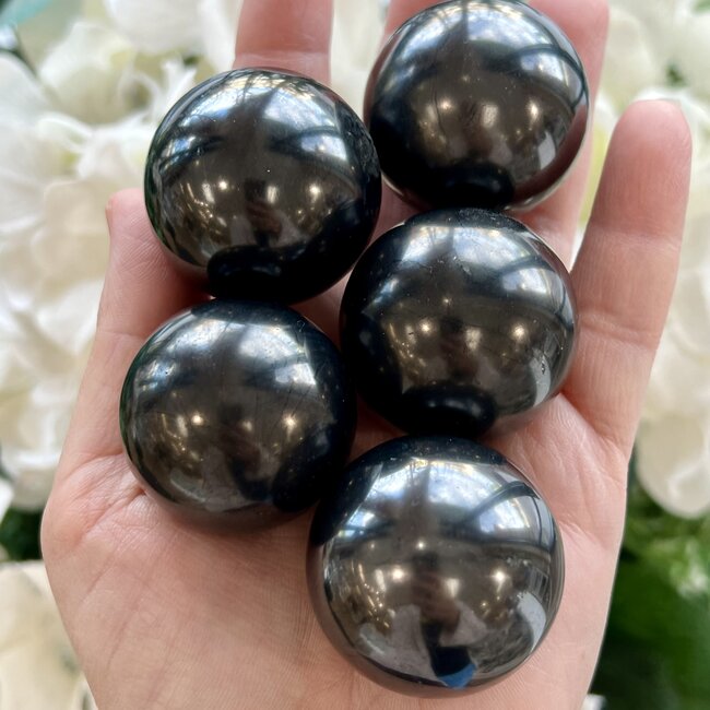 Shungite Sphere Orbs - 35-40mm (3.5cm)