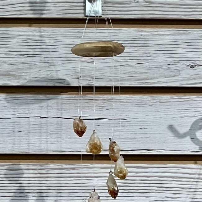 Citrine Point 7 pc Mobile Wind Chime